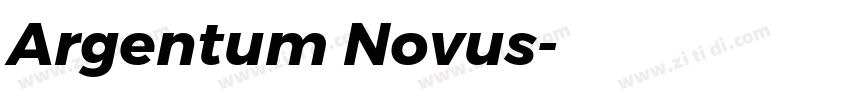 Argentum Novus字体转换